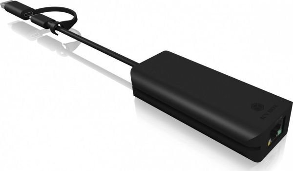 Icy Box IB-LAN100-C3 Κάρτα Δικτύου USB 3.0 Type-C, Ethernet Gigabit LAN Adapter