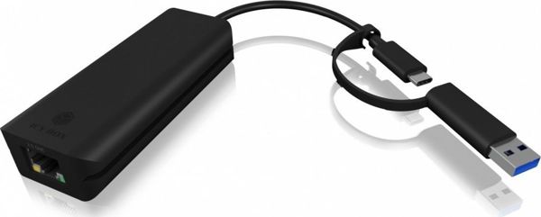 Icy Box IB-LAN100-C3 Κάρτα Δικτύου USB 3.0 Type-C, Ethernet Gigabit LAN Adapter