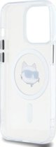 Σκληρή θήκη Καρλ Λάγκερφελντ KLHMP13LHLSCHH iPhone 13 Pro 6.1" βαλιλευκό IML Μεταλ Τσουπετ Χεντ ΜαγΣαφε