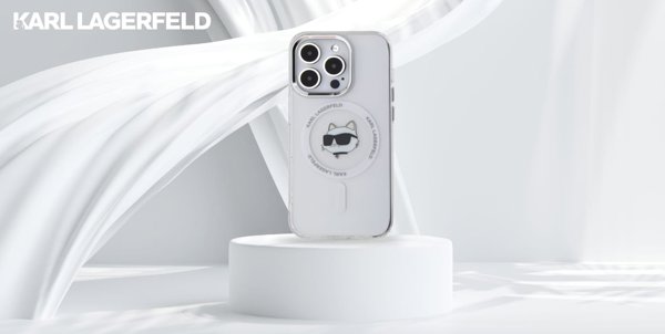 Σκληρή θήκη Καρλ Λάγκερφελντ KLHMP13LHLSCHH iPhone 13 Pro 6.1" βαλιλευκό IML Μεταλ Τσουπετ Χεντ ΜαγΣαφε