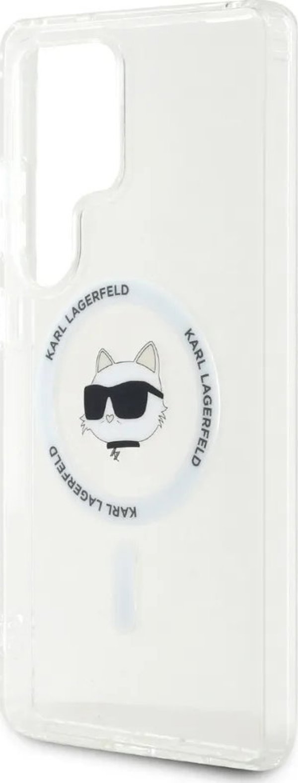 KARL LAGERFELD θήκη για SAMSUNG S25 Ultra KLHMS25LHLSCHH (Μαγνητικό IML Metal Choupette Head) λευκό