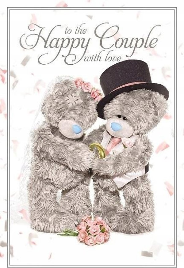 Κάρτα γάμου ολογραφική 3D To the Happy...