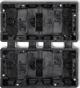 Karlik Deco Χωνευτό Κουτί Διακλάδωσης 4 Θέσεων (2x2), Μαύρο DPM-2x2
