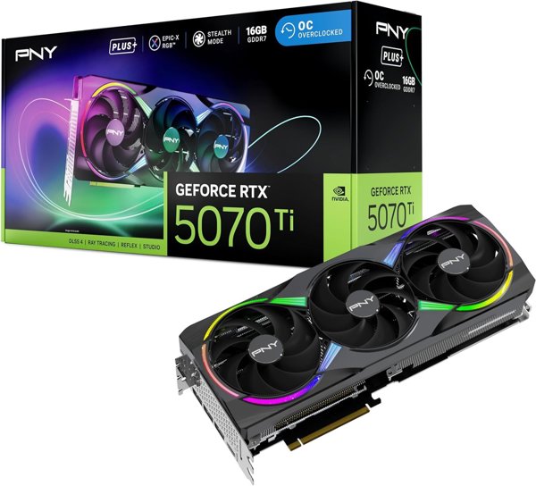 PNY GeForce RTX 5070 Ti EPIC-X RGB NVIDIA 16 GB GDDR7