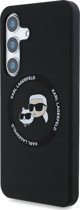 KARL LAGERFELD θήκη για SAMSUNG S25 Plus KLHMS25MSKCHTCK (Μαγνητική Σιλικόνη Διπλής Κεφαλής) μαύρο