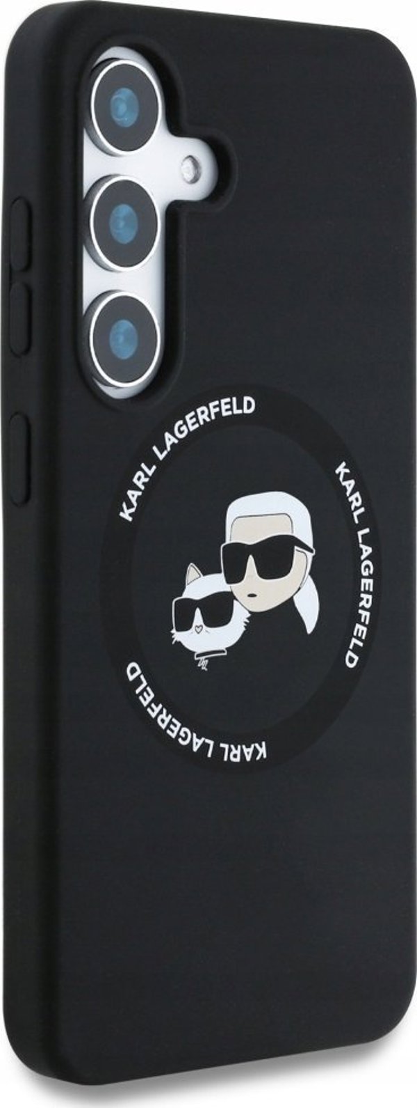 KARL LAGERFELD θήκη για SAMSUNG S25 Plus KLHMS25MSKCHTCK (Μαγνητική Σιλικόνη Διπλής Κεφαλής) μαύρο