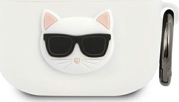 Karl Lagerfeld Θήκη AirPods 3 Silicone Choupette, Λευκή