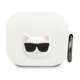 Karl Lagerfeld Θήκη AirPods 3 Silicone Choupette, Λευκή