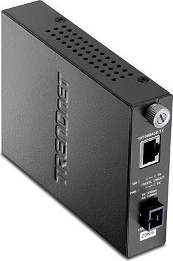 Karta sieciowa TRENDnet Trendnet TFC-110S20D3i konwerter sieciowy 100 Mbit/s 1310 nm Czarny