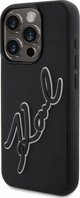 Θήκη Karl Lagerfeld KLHCP15L3DRKSDLK iPhone 15 Pro 6.1" μαύρη σκληρή 3D Rubber Signature
