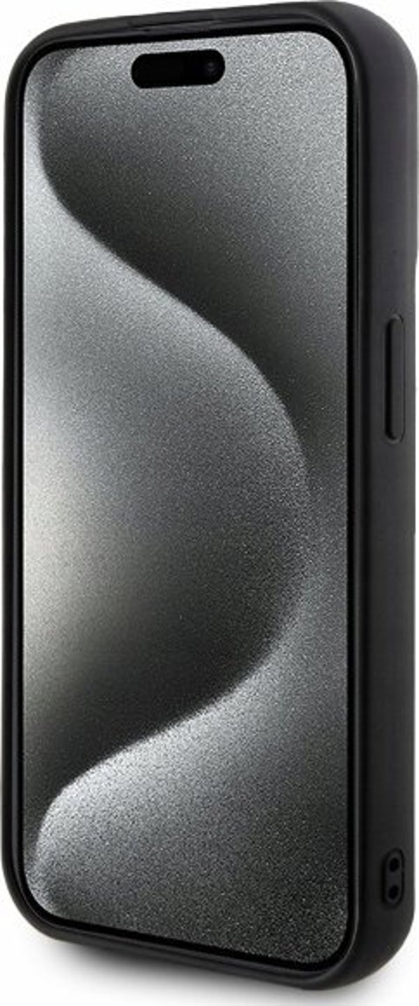 Θήκη Karl Lagerfeld KLHCP15L3DRKSDLK iPhone 15 Pro 6.1" μαύρη σκληρή 3D Rubber Signature