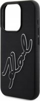 Θήκη Karl Lagerfeld KLHCP15L3DRKSDLK iPhone 15 Pro 6.1" μαύρη σκληρή 3D Rubber Signature
