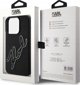 Θήκη Karl Lagerfeld KLHCP15L3DRKSDLK iPhone 15 Pro 6.1" μαύρη σκληρή 3D Rubber Signature