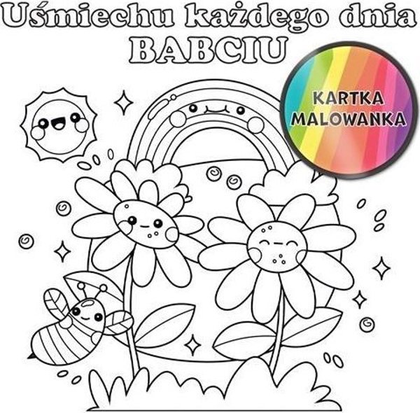 Κάρτα ζωγραφικής KW Ουράνιο τόξο Babcia