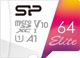 Κάρτα Μνήμης Silicon Power Elite MicroSDXC 64GB Class 10 UHS-I V10 A1 Full HD - SP064GBSTXBV1V20SP