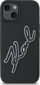 Θήκη Karl Lagerfeld KLHCP15S3DRKSDLK iPhone 15 6.1" μαύρο/μαύρο σκληρή θήκη 3D Rubber Signature