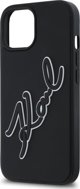 Θήκη Karl Lagerfeld KLHCP15S3DRKSDLK iPhone 15 6.1" μαύρο/μαύρο σκληρή θήκη 3D Rubber Signature