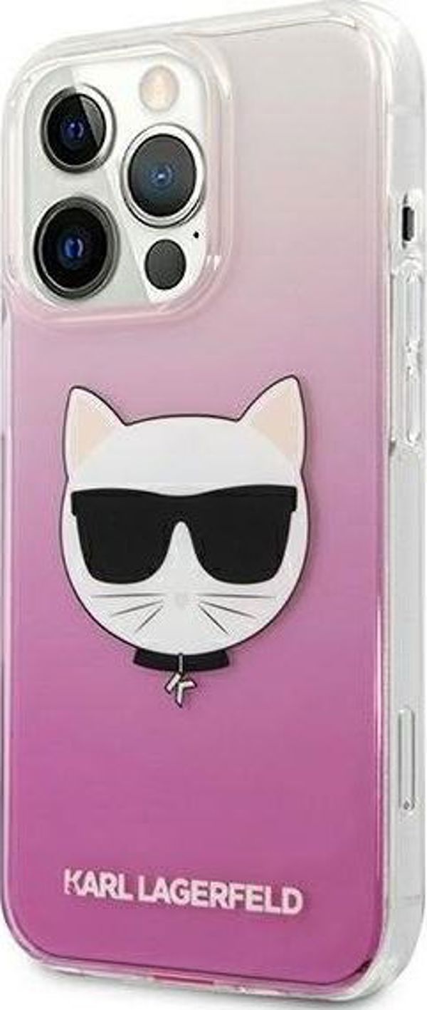 Karl Lagerfeld Karl Lagerfeld KLHCP13LCTRP iPhone 13 Pro / 13 6,1" σκληρή θήκη ροζ/ροζ Κεφαλή Choupette 9383714 3666339027995