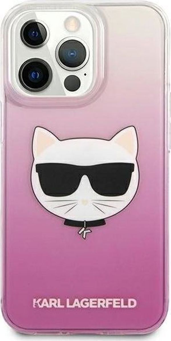 Karl Lagerfeld Karl Lagerfeld KLHCP13LCTRP iPhone 13 Pro / 13 6,1" σκληρή θήκη ροζ/ροζ Κεφαλή Choupette 9383714 3666339027995