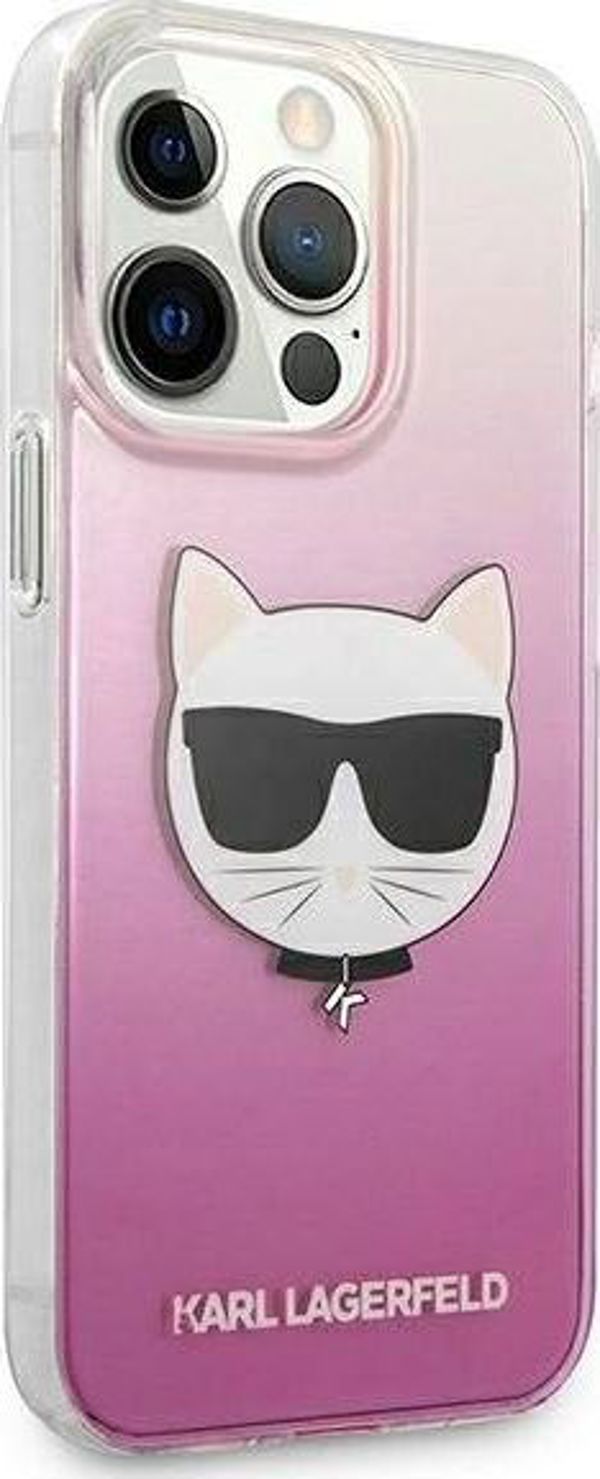 Karl Lagerfeld Karl Lagerfeld KLHCP13LCTRP iPhone 13 Pro / 13 6,1" σκληρή θήκη ροζ/ροζ Κεφαλή Choupette 9383714 3666339027995