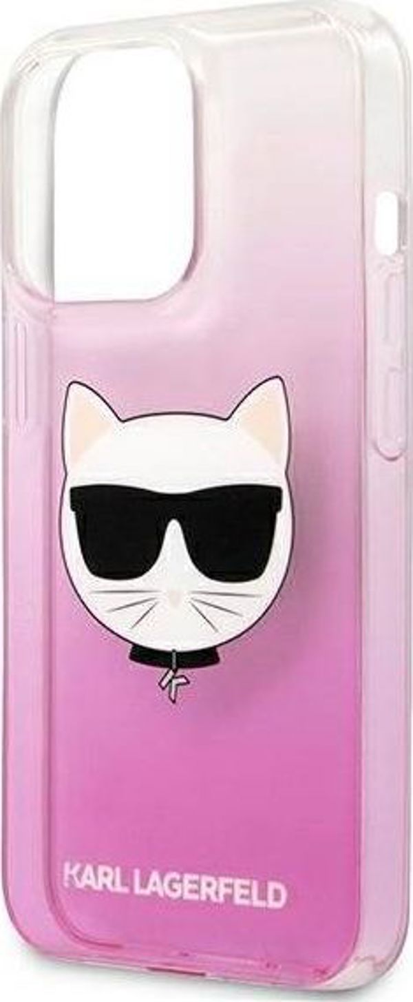 Karl Lagerfeld Karl Lagerfeld KLHCP13LCTRP iPhone 13 Pro / 13 6,1" σκληρή θήκη ροζ/ροζ Κεφαλή Choupette 9383714 3666339027995