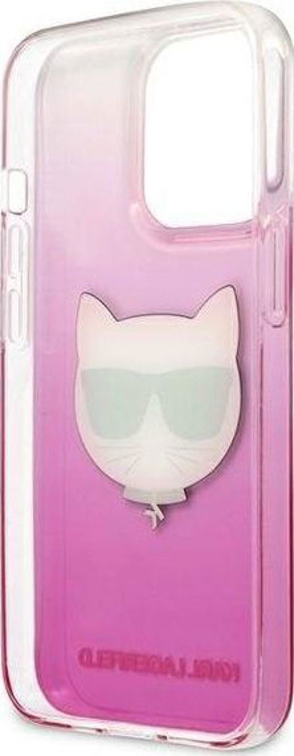 Karl Lagerfeld Karl Lagerfeld KLHCP13LCTRP iPhone 13 Pro / 13 6,1" σκληρή θήκη ροζ/ροζ Κεφαλή Choupette 9383714 3666339027995