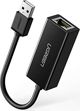 Ugreen CR110 Προσαρμογέας Ethernet USB 2.0 σε RJ45, Ταχύτητα 10/100 Mbps, Μαύρο