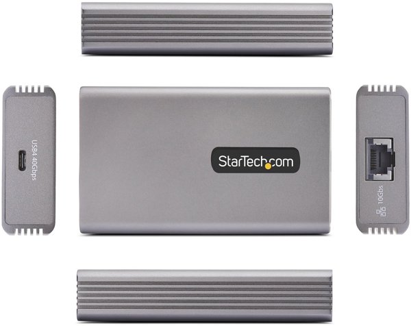 StarTech USB4 σε Ethernet Adapter 10GbE, Multi-Gigabit Thunderbolt Compatible, 10GBASE-T/5G/2.5G NIC, Αντάπτορας Δικτύου 10G Ethernet