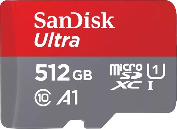 SanDisk Ultra MicroSDXC 512GB Κάρτα Μνήμης Class 10 UHS-I A1 (SDSQUAC-512G-GN6MA)