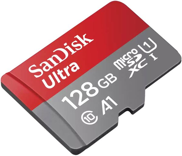 SanDisk Ultra MicroSDXC Κάρτα Μνήμης 128GB, Class 10, UHS-I, A1, SDSQUAB-128G-GN6FA