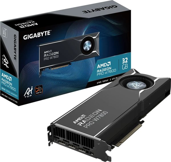 GIGABYTE Radeon PRO W7800 AI TOP 32G AMD 32 GB GDDR6