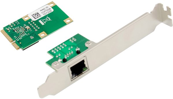 Level One Games Κάρτα Δικτύου Mini-PCIe Gigabit InLine®, 1x RJ45, Half-Size με RJ45 Module