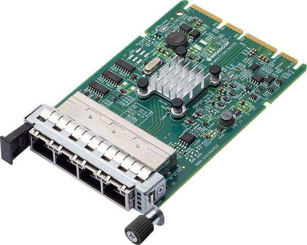 Karta sieciowa Broadcom Broadcom NetXtreme E-Series N41GBT - Netzwerkadapter - PCIe 2.0 x4 - Gigabit Ethernet x 4