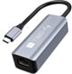 Techly Προσαρμογέας USB 3.1 Type-C σε RJ45 Ethernet Gigabits, Ασημί