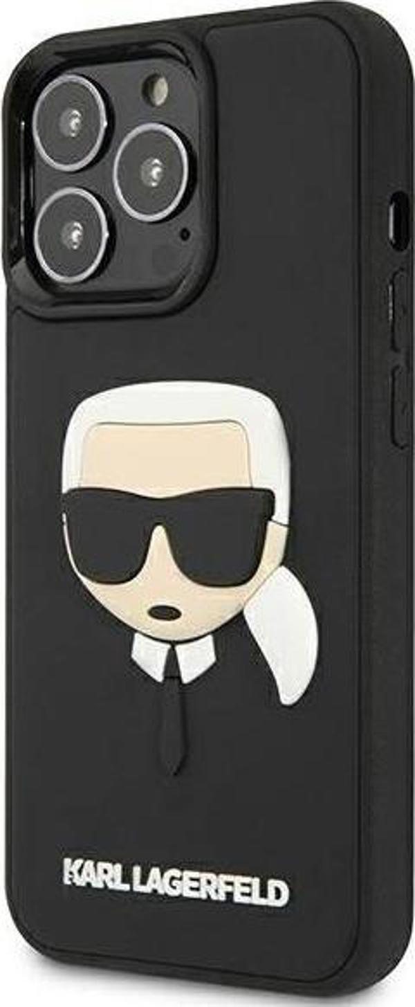 Karl Lagerfeld Karl Lagerfeld KLHCP13LKH3DBK iPhone 13 Pro / 13 6,1" μαύρο/μαύρο σκληρό κάλυμμα 3D Rubber Karl's Head 9857706 3666339028114