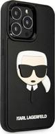 Karl Lagerfeld Karl Lagerfeld KLHCP13LKH3DBK iPhone 13 Pro / 13 6,1" μαύρο/μαύρο σκληρό κάλυμμα 3D Rubber Karl's Head 9857706 3666339028114