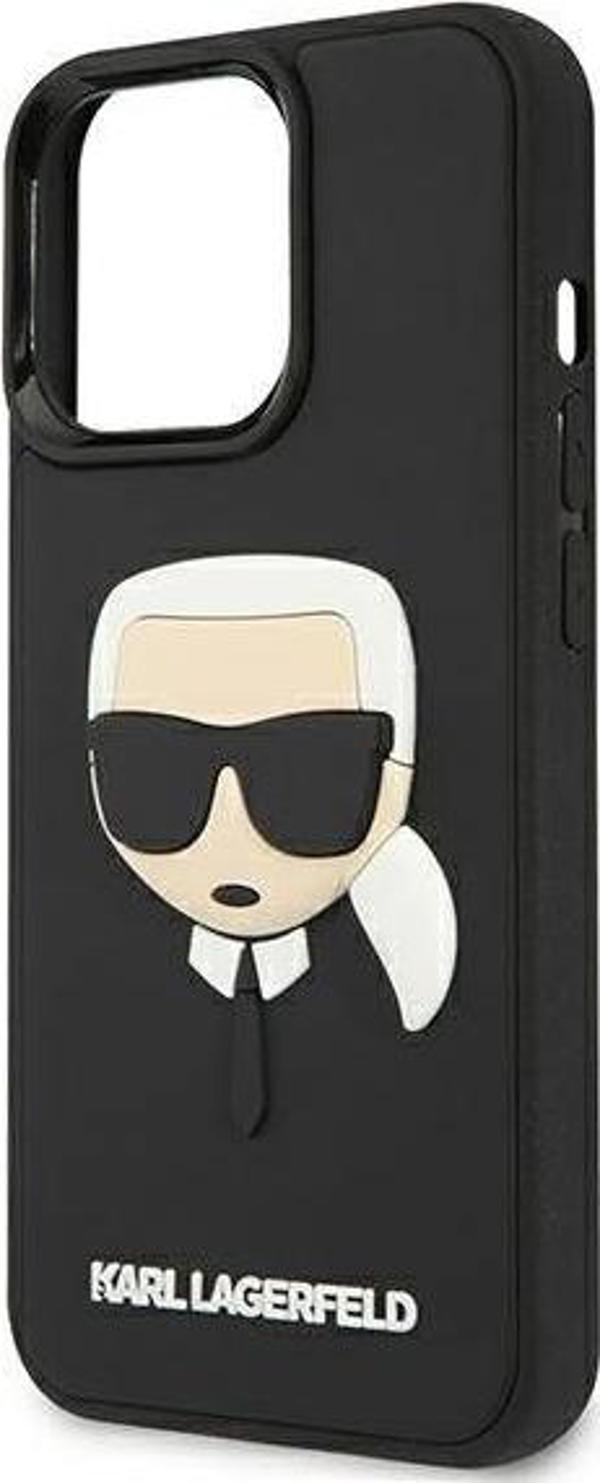 Karl Lagerfeld Karl Lagerfeld KLHCP13LKH3DBK iPhone 13 Pro / 13 6,1" μαύρο/μαύρο σκληρό κάλυμμα 3D Rubber Karl's Head 9857706 3666339028114