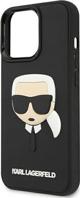 Karl Lagerfeld Karl Lagerfeld KLHCP13LKH3DBK iPhone 13 Pro / 13 6,1" μαύρο/μαύρο σκληρό κάλυμμα 3D Rubber Karl's Head 9857706 3666339028114