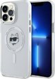 Σκληρή θήκη Karl Lagerfeld Karl Lagerfeld KLHMP14XHLSCHH iPhone 14 Pro Max 6.7" λευκό/λευκό IML Metal Choupette Head MagSafe
