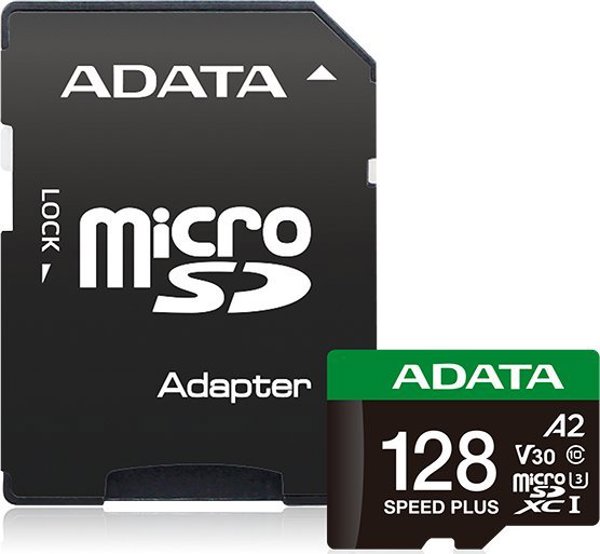 Κάρτα Μνήμης ADATA MicroSDXC 128GB Speed Plus UHS-I U3 A2 V30 (UD128GUI3V30A2SP-RA1)