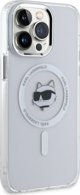 Σκληρή θήκη Karl Lagerfeld KLHMP13XHLSCHH iPhone 13 Pro Max 6.7" βιάλυ/λευκό IML Metal Choupette Head MagSafe