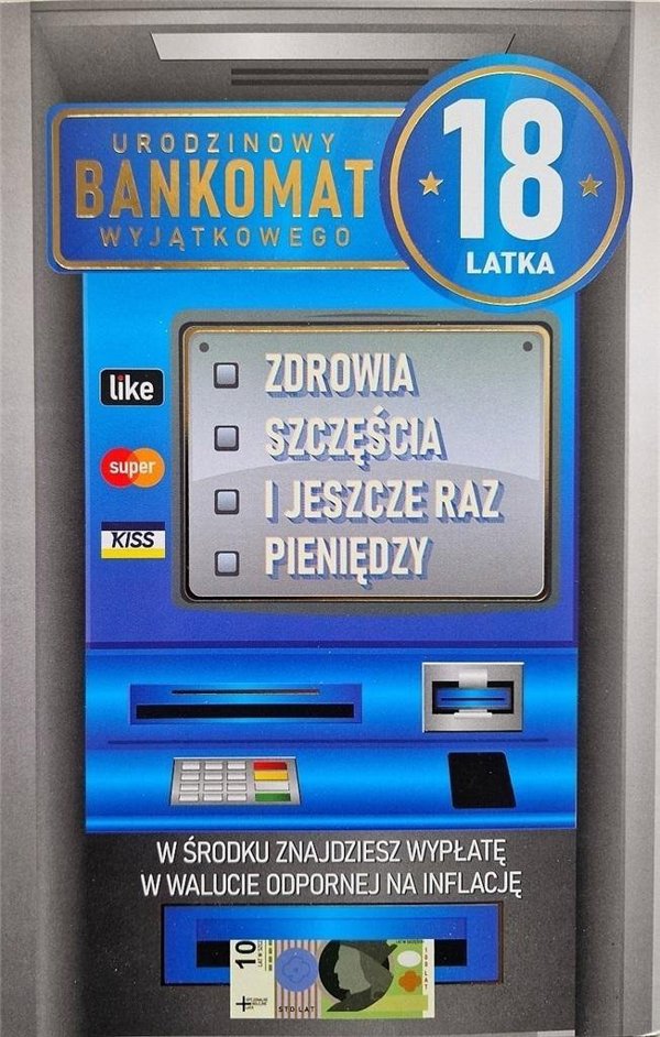 Κάρτα Γενεθλίων 18 ανδρική