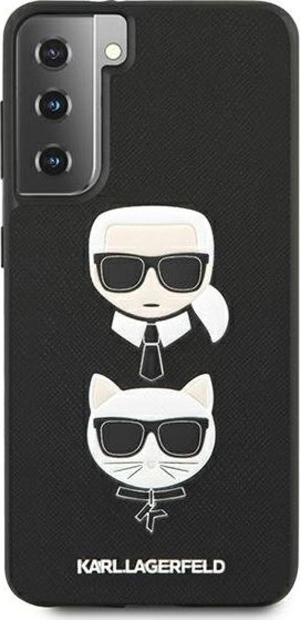 Karl Lagerfeld Karl Lagerfeld KLHCS21MSAKICKCBK S21+ G996 μαύρη/μαύρη σκληρή θήκη Saffiano Ikonik Karl&Choupette Head 7890669 3700740496732