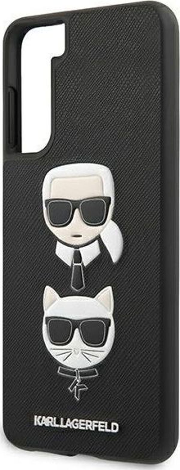 Karl Lagerfeld Karl Lagerfeld KLHCS21MSAKICKCBK S21+ G996 μαύρη/μαύρη σκληρή θήκη Saffiano Ikonik Karl&Choupette Head 7890669 3700740496732