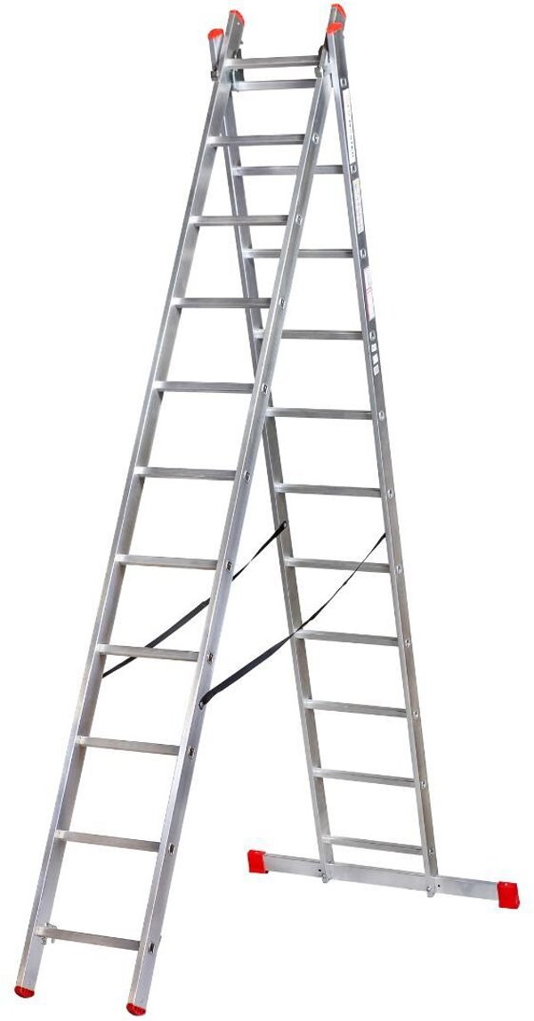 KASTOM DRABINA ALUMINIOWA  2x 10 STOPNI 150KG VHR