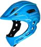 Kask rowerowy fullface dzieciecy Wozinsky z tylna lampka USB S - niebieski
