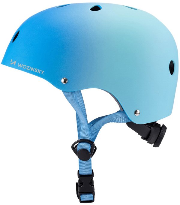 Kask rowerowy BMX/hulajnoga Wozinsky  S - gradient niebieski