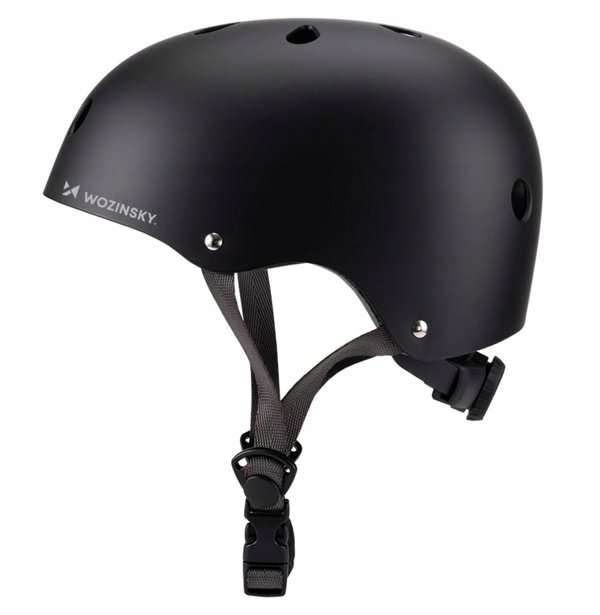 Kask rowerowy BMX/hulajnoga Wozinsky lekki M - czarny
