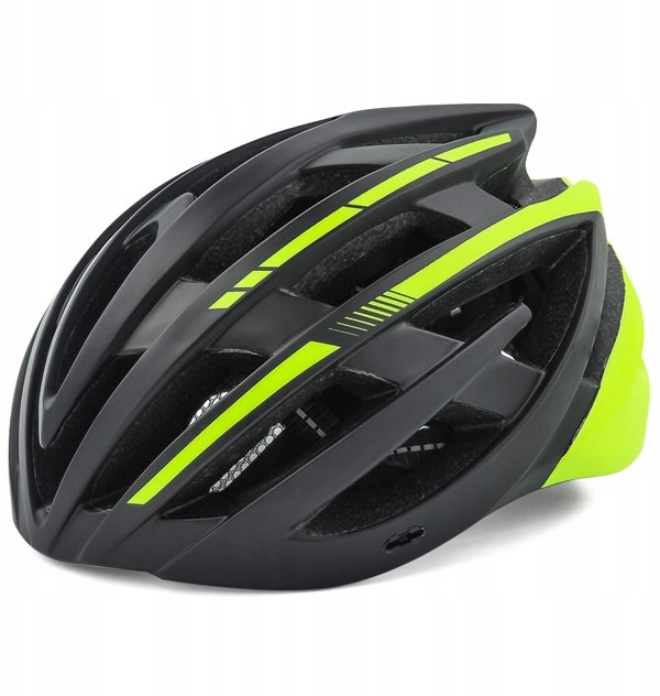 Kask rowerowy MTB Wozinsky z tylna lampka USB M czarno-zolty