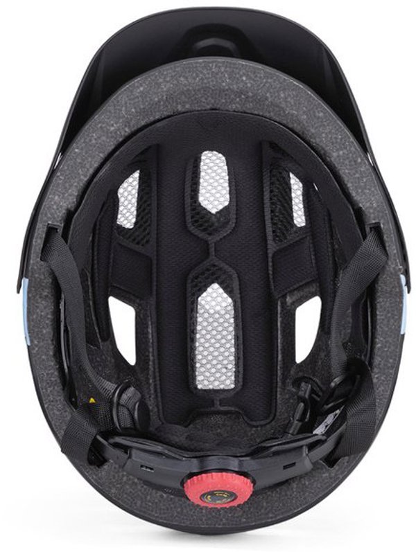 Kask rowerowy dzieciecy MTB Wozinsky z odpinanym daszkiem S czarny